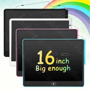 11/13/16 인치 어린이 칠판 LCD 쓰기 보드 태블릿 그림 그리기 교육용 장난감 3-8세 남아 여아용