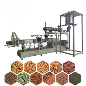 신선한 고기 함량이 높은 애완동물 사료 압출기 고양이 사료 제조 기계 개 사료 생산 라인