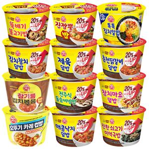 오뚜기 컵밥 12종(카레+참기름김치+김치참치+뚝배기불고기+매콤낙지+전주돌솥+제육+진짬뽕+쇠고기 미역+참치마요+춘천닭갈비+톡톡알밥)