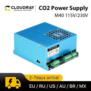 Cloudray 40W CO2 레이저 전원 공급 장치 M40 115V 230V CO2 레이저 조각 절단기 35-50W