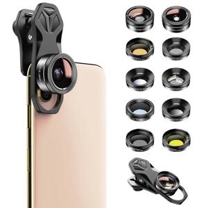 APEXEL 휴대폰 카메라 렌즈, 풀 컬러, 그라드 CPL ND 스타 필터, 광각 매크로 필터, 아이폰 샤오미 레드미, Sst 6in 1, 11in 1