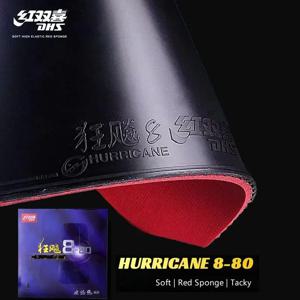 기존 DHS Hurricane8-80 허리케인 8-80 Pips-In H8-80 탁구 고무 탁구 테니스 드 메사 허리케인-8-80