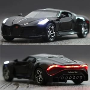 1:32 합금 스케일 모델 자동차 장난감 Bugatti La Voiture Noire 합금 다이 캐스트 시뮬레이션 장난감 차량 모델 소년 어린이를위한 선물