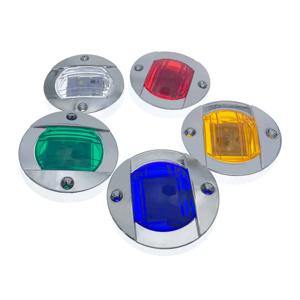 1Pcs DC12V/24V 해양 보트 Transom LED 스턴 라이트 라운드 콜드 화이트 LED 테일 램프 요트 액세서리 블루/화이트/옐로우/그린/레드