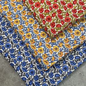 해바라기 꽃무늬 100% 코튼 40S, 리버티 패브릭, 디지털 프린트, 바느질 천 드레스 스커트, 어린이 디자이너 포플린 텔라