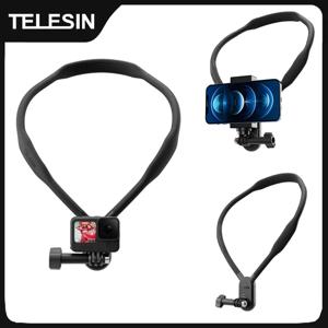 TELESIN 넥 홀드 마운트 가슴 마운트 GoPro 13 12 Hero 11 10 9 8 7 Insta360 DJI Osmo 액션 실리콘 액션 카메라 액세서리