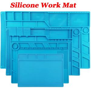 자석 매트 실리콘 작업 매트 납땜 스테이션 매트 내열성 932 ° 전자 전화 노트북 시계 수리를 위한 F 정전기 방지