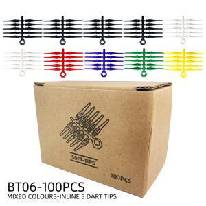 WEDARTE 50pcs 소프트 다트 팁 2BA 렌치 키트 소프트 플라스틱 팁 전자 다트 보드 액세서리, 도구 렌치 키트가있는 다트 팁