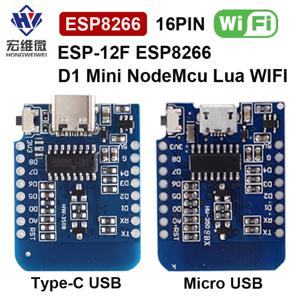 Type-C 마이크로 USB D1 미니 NodeMcu ESP8266 ESP-12F 미니 NodeMCU Lua 4M 바이트 WiFi 모듈 Arduino 용 무선 WiFi 모듈