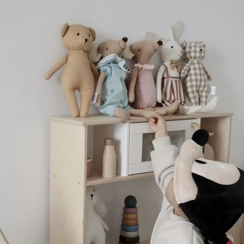 어린이가 씹고, 동행하고, 달래는 북유럽 스타일의 덴마크 면 인형, 아기 인형, 장식 인형