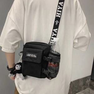 트렌디 한 커플 캔버스 숄더 백 메신저 백 캐주얼 남자 일일 통근 가방 Oudoor 여행 비치 가방