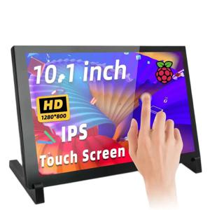 10.1 인치 1280x800 IPS 라즈베리 파이 터치 스크린, 라즈베리 파이 5 스크린용 HDMI 휴대용 모니터, LCD 디스플레이 플러그 앤 플레이