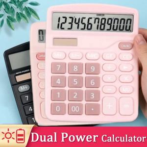 대형 스크린 듀얼 전원 공급 장치, 12 자리 실제 태양열 계산기, 재무 회계 데스크탑 컴퓨터, 사무용품 계산기