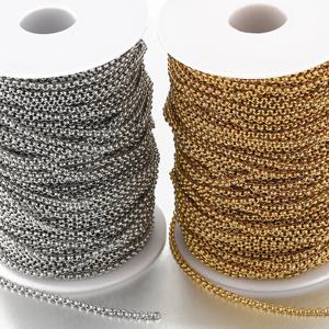 1 미터 스테인레스 스틸 체인 DIY 팔찌 쥬얼리에 대한 2.5/4mm 목걸이 체인 구성 요소 결과 액세서리 만들기