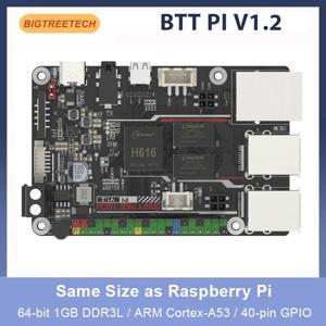 BIGTREETECH BTT PI V1.2 보드 쿼드 코어 Cortex-A53 2.4G WiFi 40Pin GPIO VS Raspberry PI 3B Orange Pi For Klipper 3D 프린터 DIY