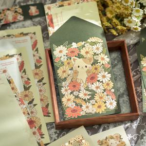 편지지 6장 + 봉투 3장 세트 플래너 문구 용품 메시지 축복 레터헤드