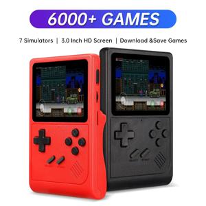 GB300 3.0인치 화면 휴대용 게임 콘솔 플레이어 비디오 게임 콘솔 내장 6000 게임 SF/SFC/GB/GBA 지원 AV 출력