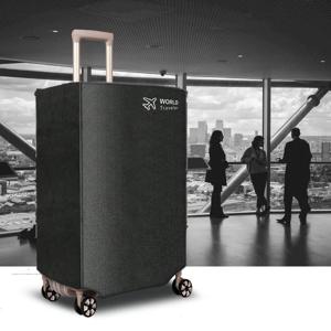 1PC 부직포 수하물 커버 방진 트롤리 가방 내마모성 롤링 방지 스크래치 수하물 보호 커버