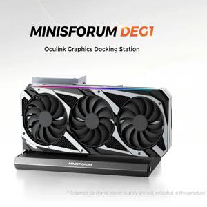 UM890 지원용 MINISFORUM DEG1 도킹 스테이션 ATX SFX 표준 전원 공급 장치 PCIe4.0x4 확장 인터페이스 OCulink 그래픽