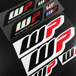 1 세트 오토바이 스티커 Motocross 프론트 포크 Wp 충격 흡수 장치 Cool Logo 서스펜션 내구성 비닐 데칼 장식