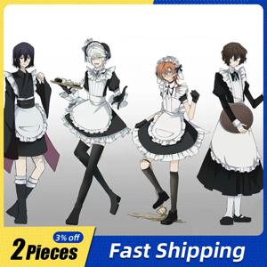 10cm/3.93in Bungo Stray Dogs 스탠딩 플레이트 아크릴 메이드 의상 애니메이션 주변기기 Collectible Desktop Collectible Gifts Crafts