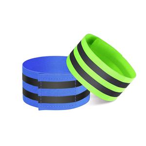 반사 밴드, 반사 손목 스트랩, 안전 반사 테이프 스트랩, 손목, 팔, 발목, 다리, 야간 산책, 사이클링용.