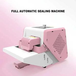 220V 다기능 자동 씰링 기계 Moon Cake 스낵 껌 스노우 크리스프 티백 필름 가방 뜨거운 압력 전기 실러