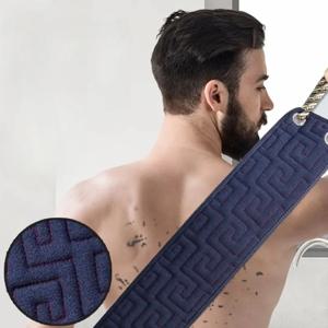 양면 등 스크럽 타월, 내구성 있는 샤워 각질 제거 목욕 벨트 장갑, 바디 워시클로스용 일본식 등 스크럽 풀 스트랩