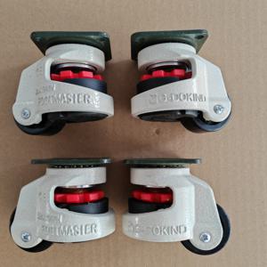 헤비 듀티 조정 가능한 나일론 회전 캐스터 4개, 각각 100kg 하중, 가구용 알루미늄 합금 프레임, 사무실 의자, 카트, 기계