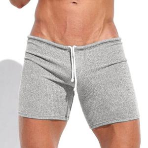 여름 남성 반바지 캐주얼 통기성 드로스트링 반바지 단색 수영복 러닝 및 스포츠 반바지 서핑 해변 휴가