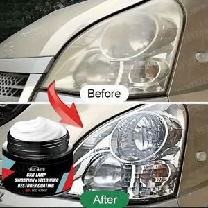 자동차 헤드라이트 복원 연마 키트 - 헤드램프 어셈블리용 스크래치 제거제 및 산화 클리너 수리 페이스트