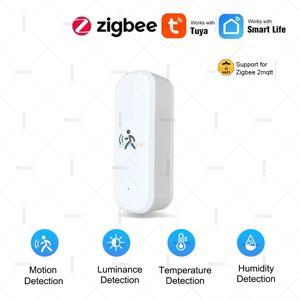 Zigbee 3.0 인간 모션 센서 Tuya 스마트 라이프 Mmwave 레이더 습도 온도 광 센서 감지기 Z2MQTT 홈 어시스턴트