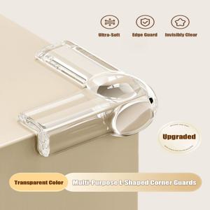 4/12PCS 투명 가구 모서리 보호대 아기 안전 모서리 보호대 테이블용 두꺼운 부드러운 모서리 범퍼 어린이 안전용