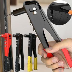 리벳 건 헤비 듀티 수공구 리벳터 세트 팝 리벳 건 모음 DIY 자동차 가구 해양 수리 리벳 건 도구