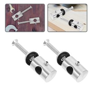 2개입 스테인리스 스틸 난간 브래킷 내구성 있는 계단 발코니용 원형 튜브 연결부 금속 난간 야외용