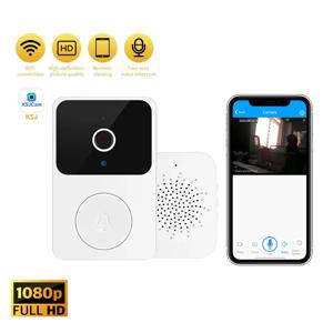 H5 무선 비디오 초인종 2.4G WIFI HD 야간 투시경 얼굴 이미지 캡처 무료 클라우드 스토리지 양방향 음성 인터콤 원격 모니터