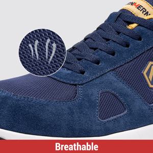 LARNMERN 남성 강철 발가락 신발 정전기 방지 안전 신발 여성 복합 통기성 슬립 작업 운동화 산업 보호