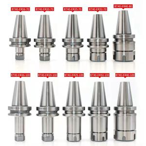 1PCS BT40 스프링 콜릿 척 열쇠가없는 ER11 ER16 ER20 ER25 ER32 ER40 70L 100L CNC 머시닝 센터 스핀들 밀링 커터