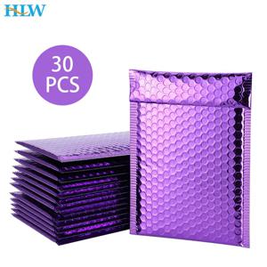 30 개/몫 로즈 골드/실버/퍼플/블루 포장 배송 버블 메일러 플라스틱 패딩 봉투 선물 가방 메일 링 봉투 가방