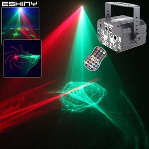 ESHINY R&G 레이저 드림 오로라 60 패턴 프로젝터 DJ 디스코 라이트 파티 RGB LED 바 댄스 룸 생일 무대 효과 USB F5N6