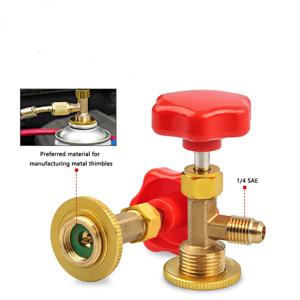 1 Pcs 디스펜스 밸브 병따개 1/4 SAE 커넥터 Mayitr 냉매 병은 R12 R22 R6000a R134a R410a 가스 용 탭 가능