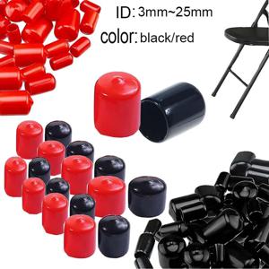 50pcs 3-25mm PVC 비닐 씰링 캡 고무 호스 엔드 캡 실리콘 플러그 실리콘 슬리브 보호 엔드 캡 씰 구색 키트