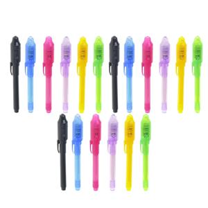 보이지 않는 잉크 펜 12 PCS, 자외선이 있는 스파이 펜, 비밀 메시지용 매직 마커, 보물 상자 상품, 어린이 파티 호의, 장난감 선물