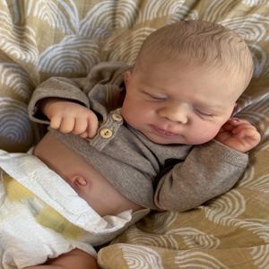 NPK 19 인치 Pascale 신생아 전신 아기 Reborn 인형 3D 피부 여러 레이어 보이는 정맥으로 그림 소프트 터치 인형