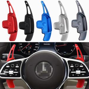 메르세데스-벤츠 A 클래스 W177 V177 B C E 클래스 W205 W246 W213 GLA 자동차 스티어링 휠 패들 시프터 알루미늄 시프트 패들