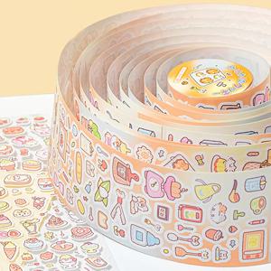 4 스타일 1 롤/가방 귀여운 만화 Guca 다이 컷 테이프 크리 에이 티브 핸드북 소재 DIY 스크랩북 앨범 사진 프레임 전화 케이스