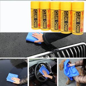 43*32cm PVA 세차 타월 자동 유지 보수 청소를위한 초 흡수성 속건성 스크래치 방지 재사용 가능한 부드러운 사슴 가죽 천