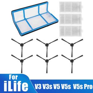 ILIFE V3 V3s V5 V5s Pro x5 V55 V50 로봇 식 진공 청소기, Hepa 필터 사이드 브러시 액세서리 교체 부품
