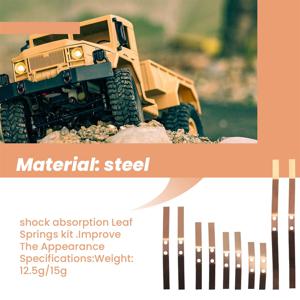 A65I 2 쌍 강철 충격 흡수 리프 스프링 서스펜션 WPL B14 B24 B16 B36 1/16 RC 트럭 자동차 부품 액세서리, B