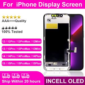 AAA + OLED iPhone X XR XS Max LCD Incell iPhone 11 12 13 Pro Max 13 Mini 14 Plus 15 16 디스플레이 스크린 디지타이저 어셈블리